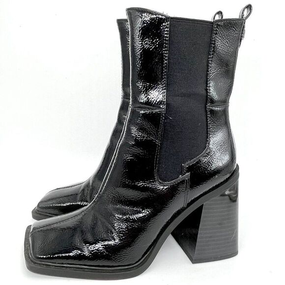 Circus by Sam Edelman Black Chunky Ankle Boots with Heel - Size 7.5M - Picture 7 of 12